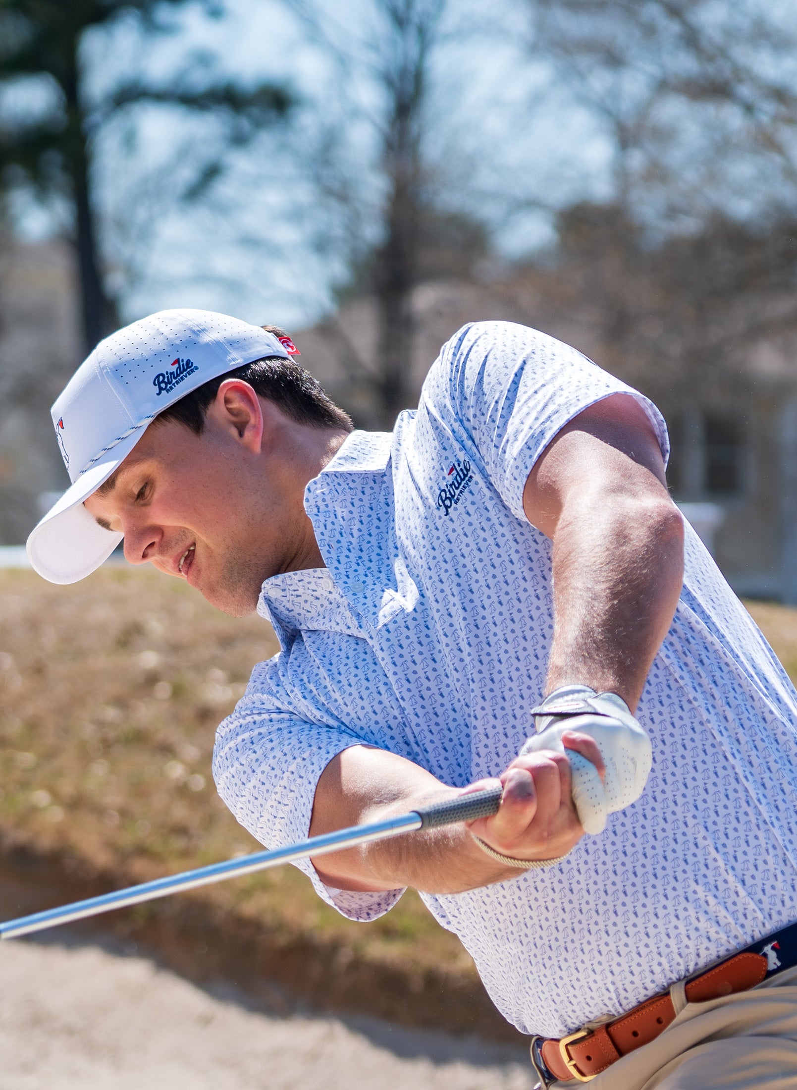 Hole 19 Blues Polo