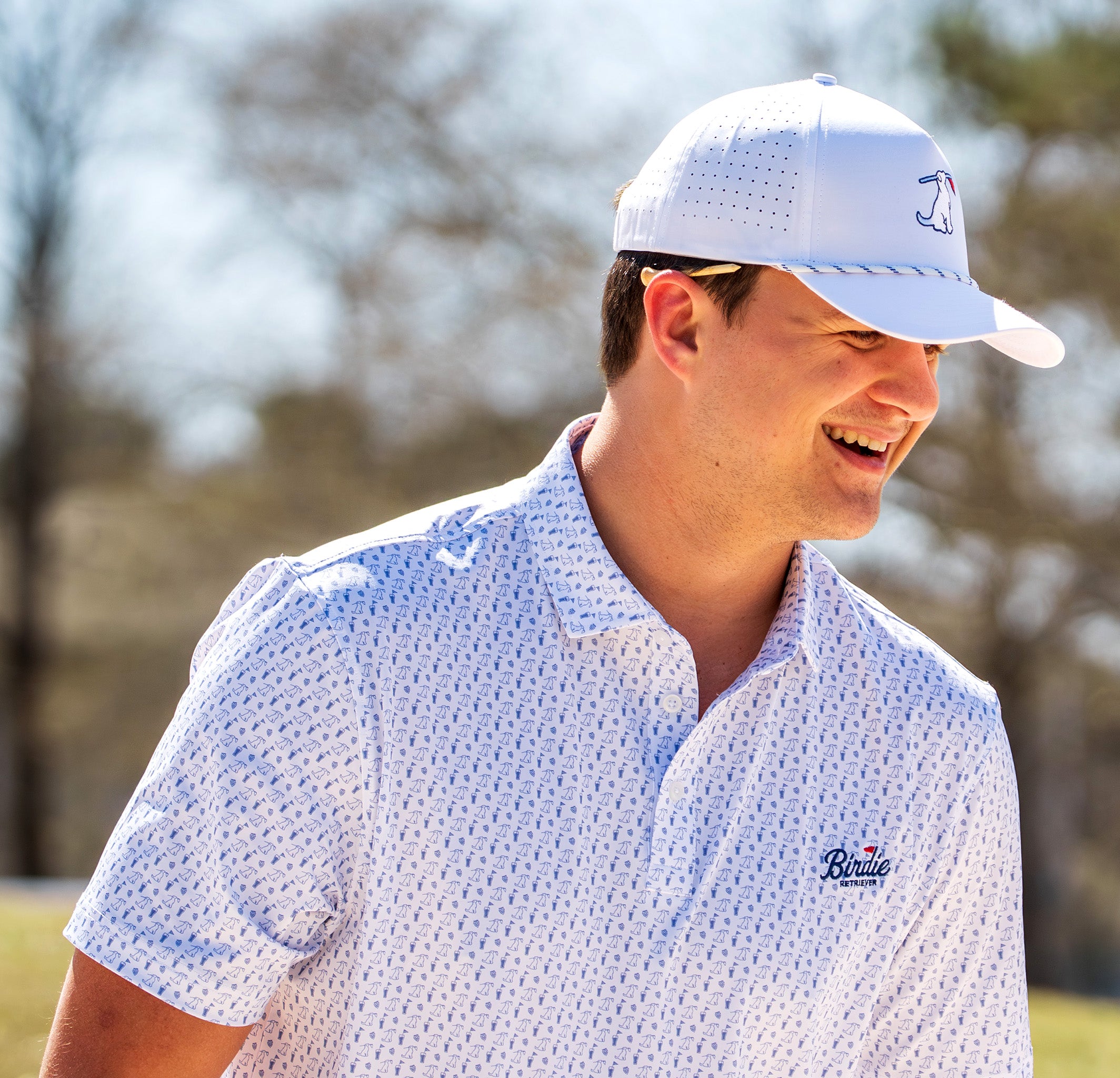 Hole 19 Blues Polo