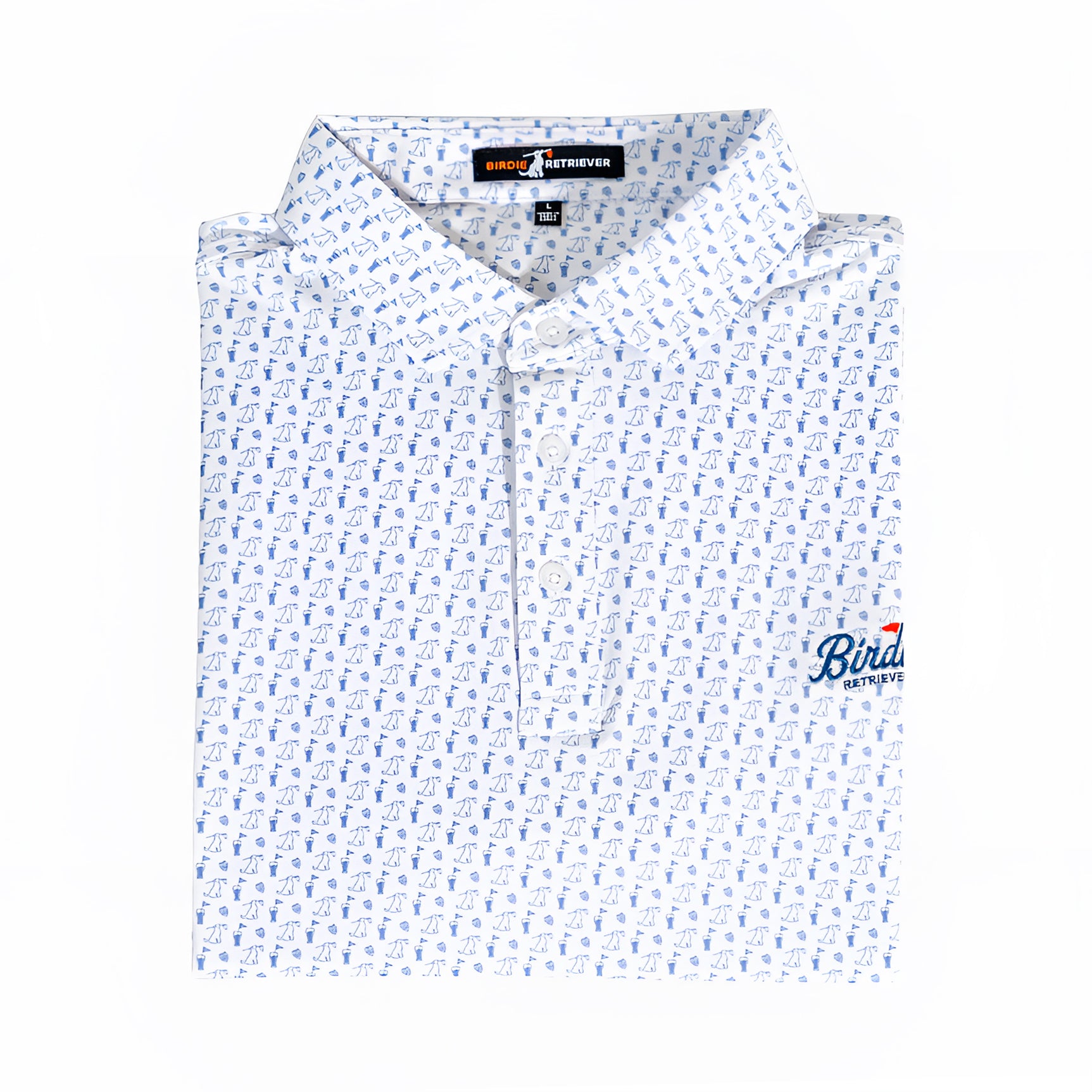 Hole 19 Blues Polo