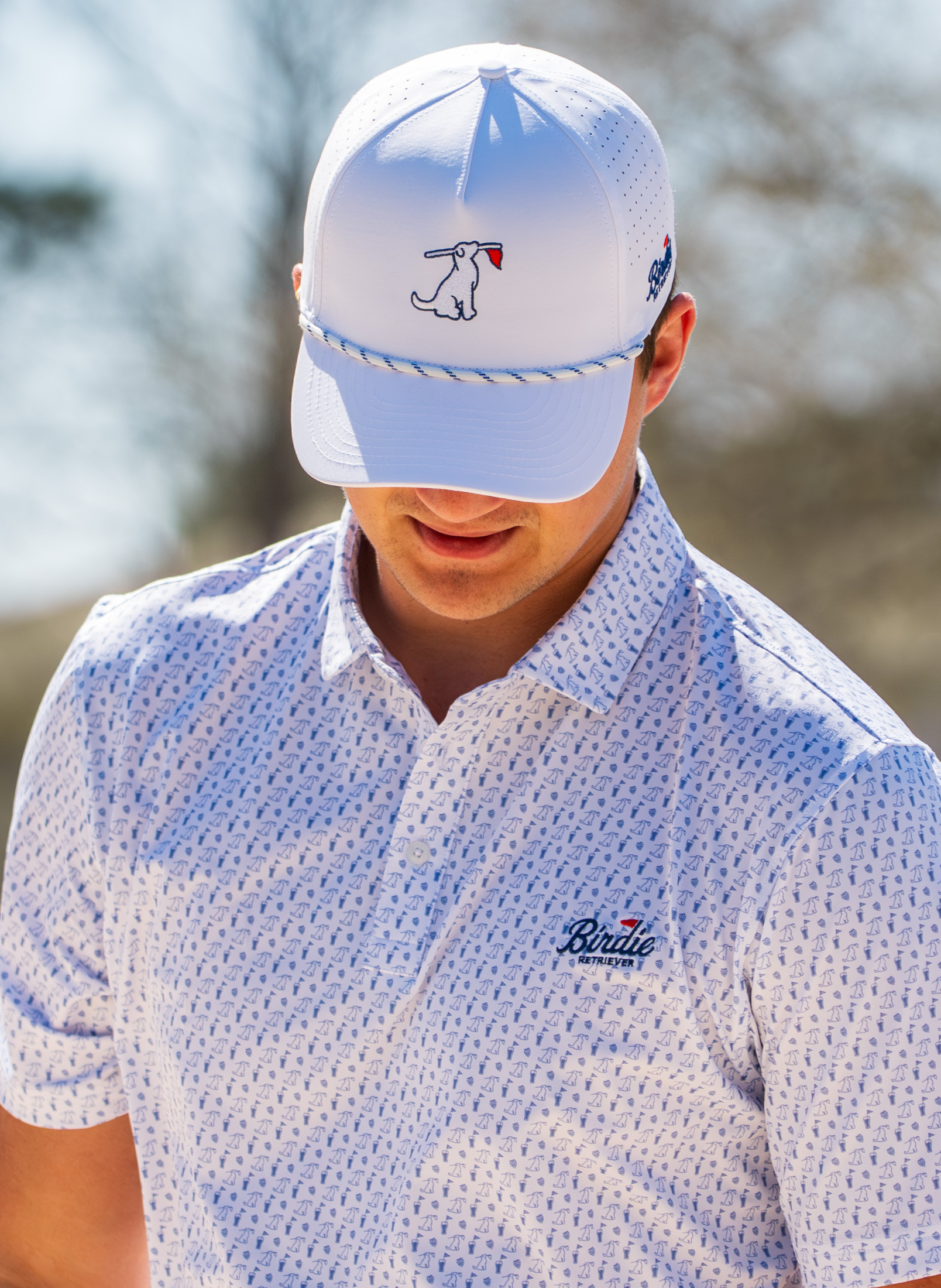 Hole 19 Blues Polo