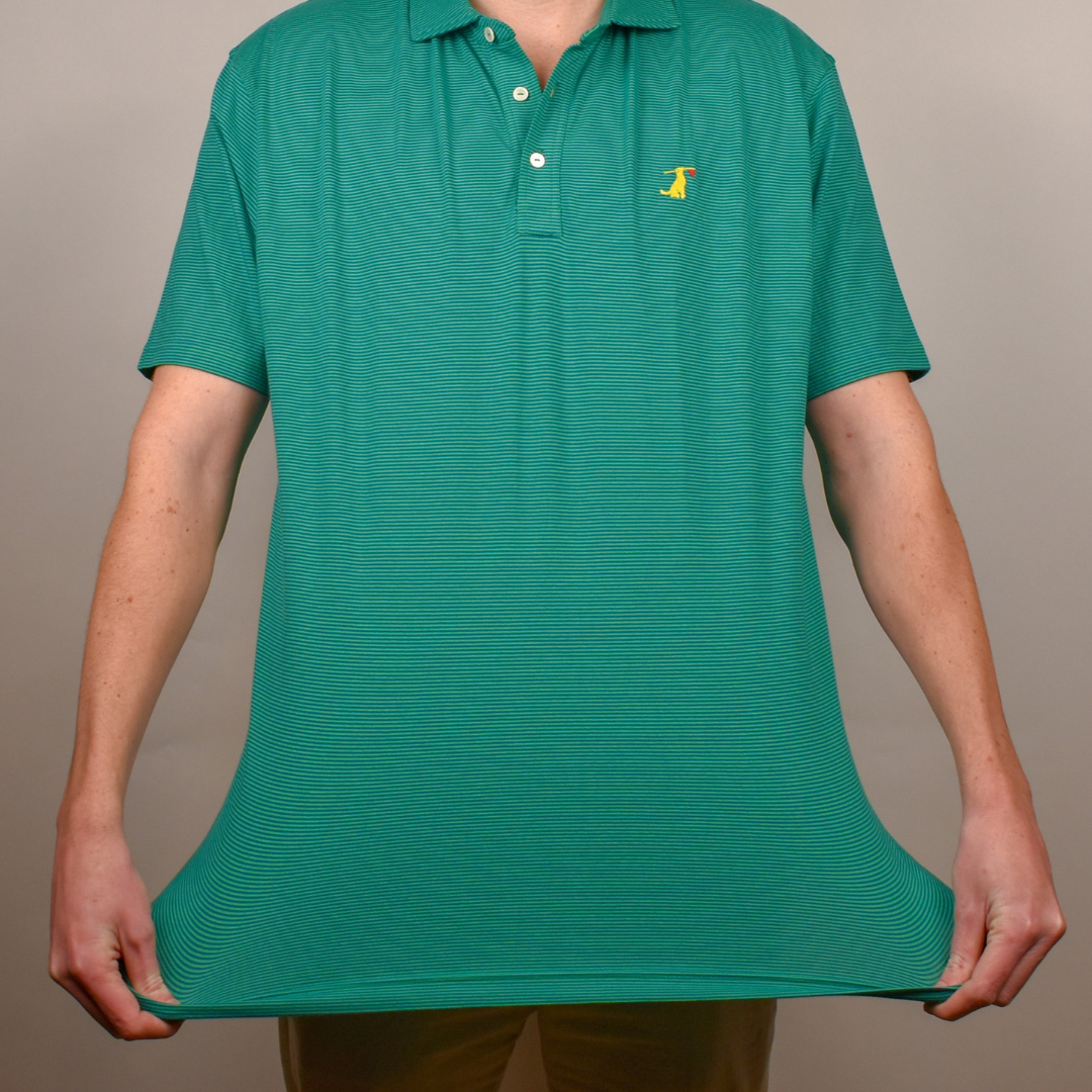 The Birdie Green Performance Cotton Polo Shirt