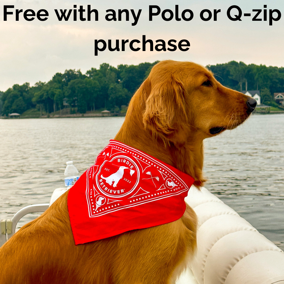 Birdie Retriever Doggy Bandanas (FREE With Polo or Q-Zip Purchase)