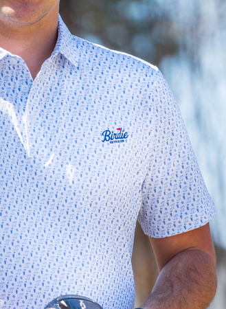Hole 19 Blues Polo