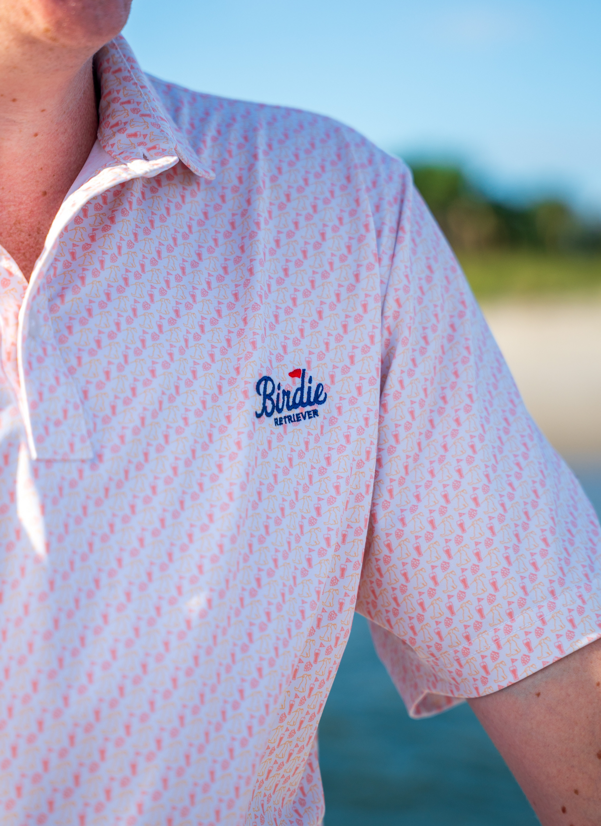 Hole 19 Peaches Polo - Slim Fit